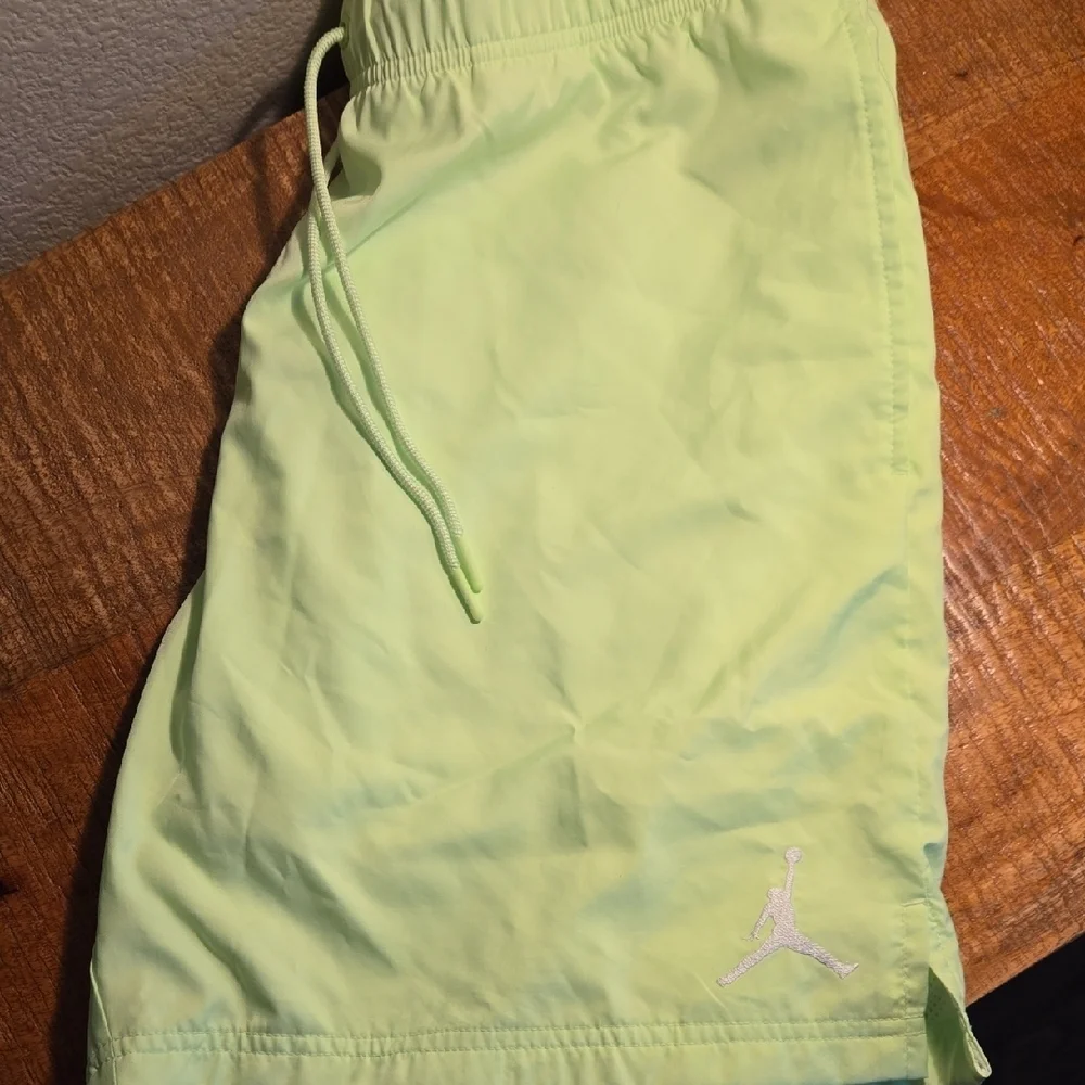 NWT Nike Jordan Neon Green Swim Trunks
